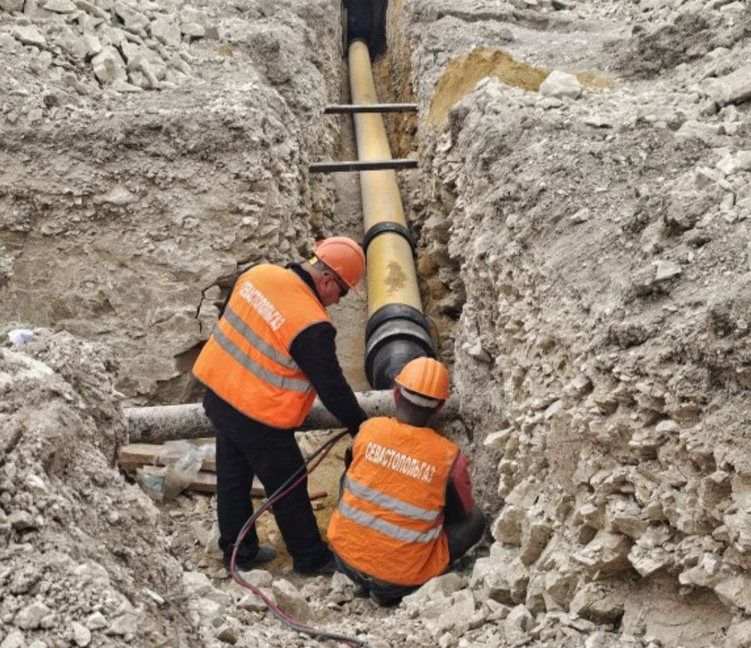 Уже в конце этой недели специалисты ГУП «Севастопольгаз» приступят к испытаниям нового газопровода в селе Терновка