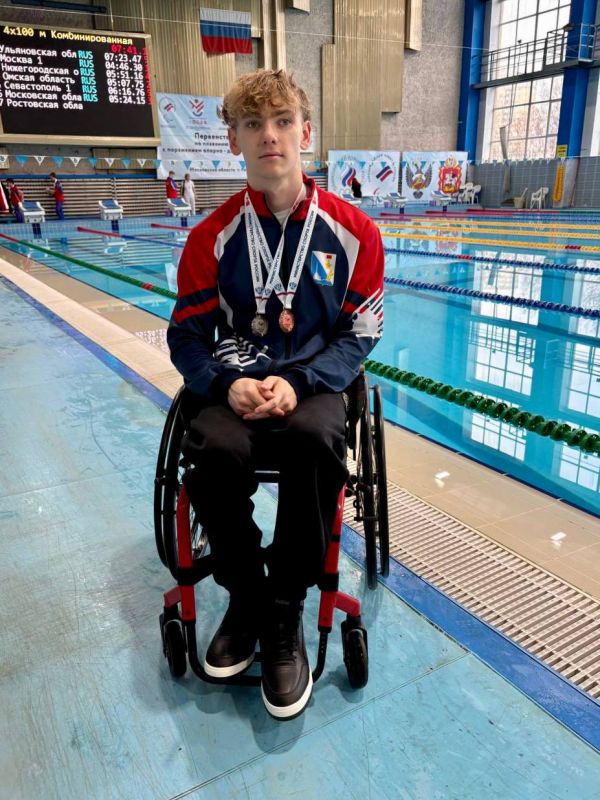 Сергей Резниченко: Константин Дорофеев завоевал пять медалей на первенстве России по плаванию по спорту лиц с поражением опорно-двигательного аппарата Сергей Резниченко: Константин Дорофеев завоевал пять медалей на первенстве России по плаванию по спорту лиц с поражением опорно-двигательного аппарата