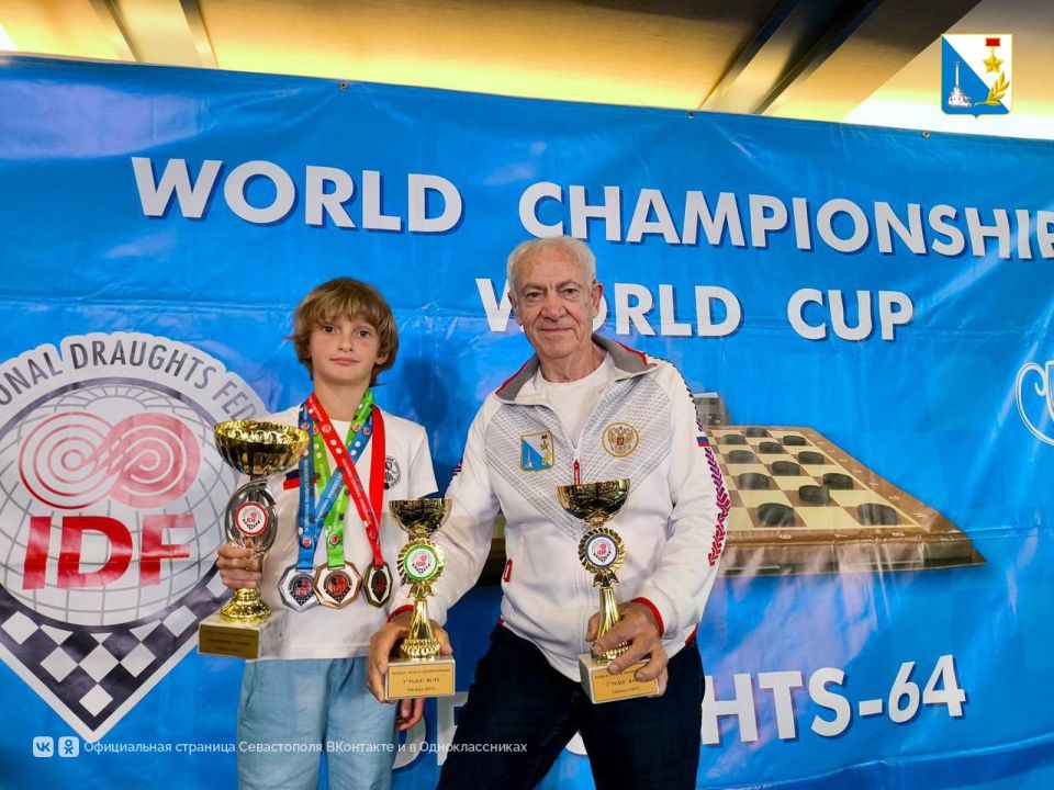 Севастополец Николай Краснов завоевал семь медалей на первенстве мира по шашкам в Турции Севастополец Николай Краснов завоевал семь медалей на первенстве мира по шашкам в Турции