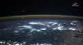 Полярное сияние с высоты 400 км показали с борта МКС