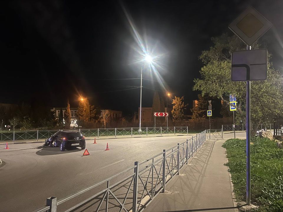 Мотоциклист пострадал в ДТП на проспекте Победы