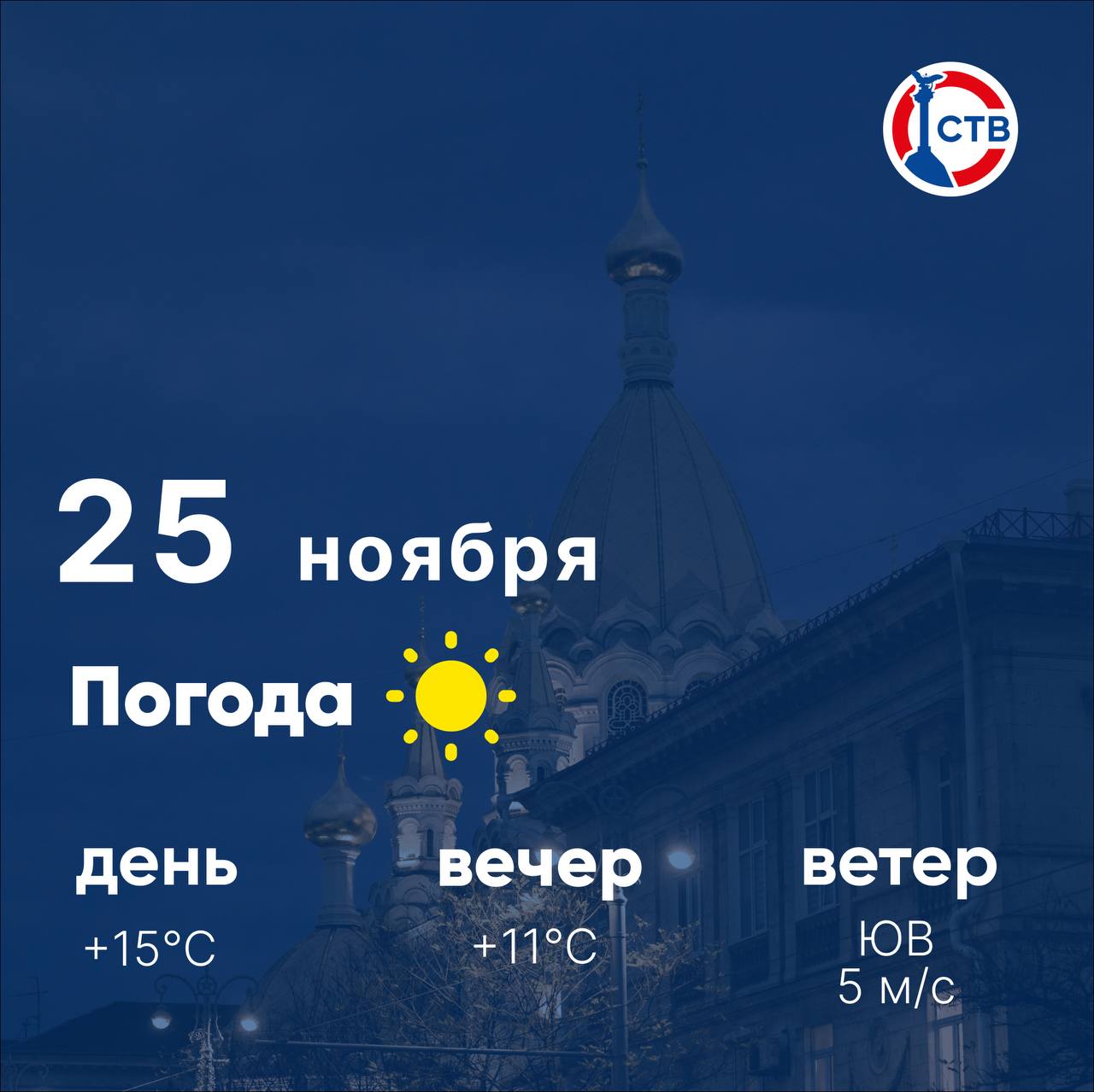 Доброе утро, севастопольцы! Сегодня днем в городе ясно