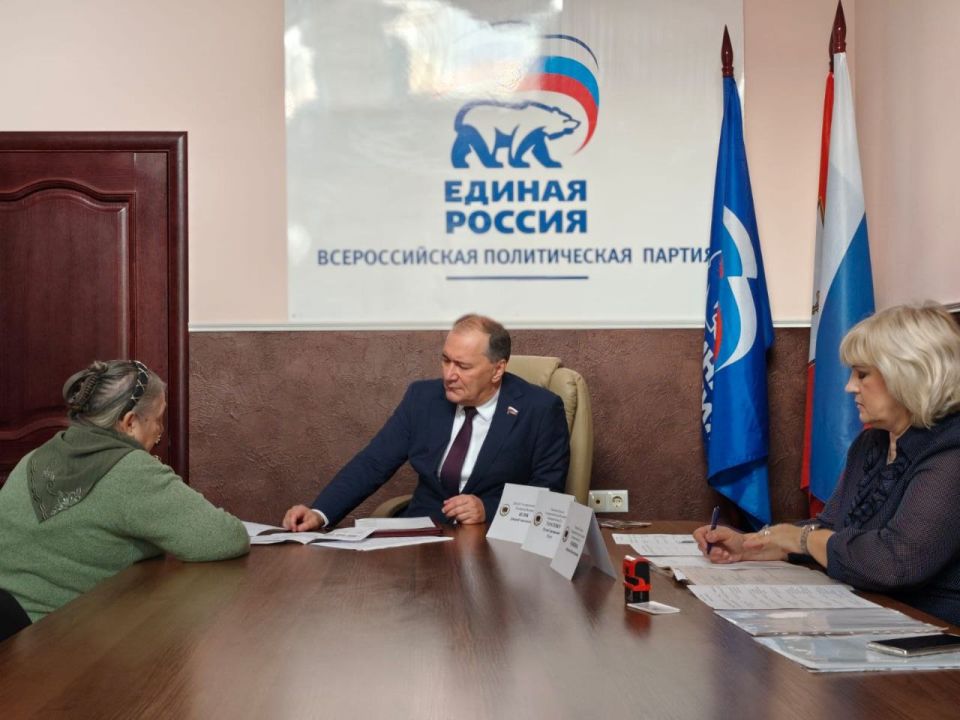 Дмитрий Белик: В рамках региональной недели провел прием граждан Дмитрий Белик: В рамках региональной недели провел прием граждан