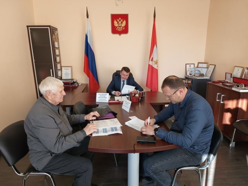 Совместный прием жителей Депутатом Законодательного Собрания города Севастополя III созыва Кулагиным Александром Андреевичем с Главой ВМО Качинского МО Васильченко Дмитрием Михайловичем