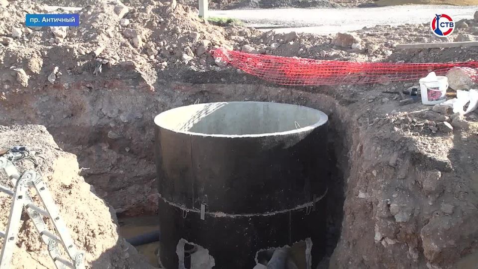 Строительство дороги на Античном проспекте в Севастополе близится к завершению