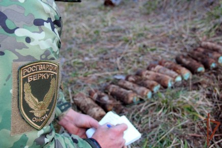 Взрывотехники ОМОН «Беркут-С» Главного управления Росгвардии по Республике Крым и г. Севастополю идентифицировали боеприпасы времен Великой Отечественной войны