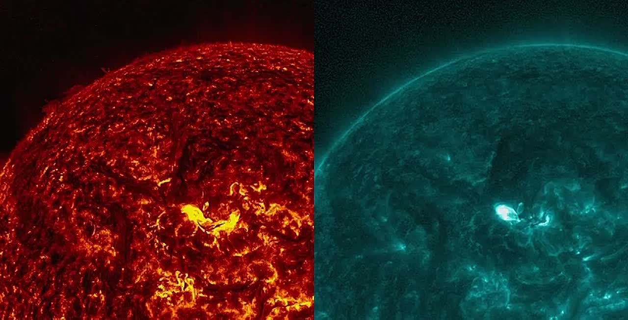 На Солнце произошла двойная вспышка предпоследнего класса М