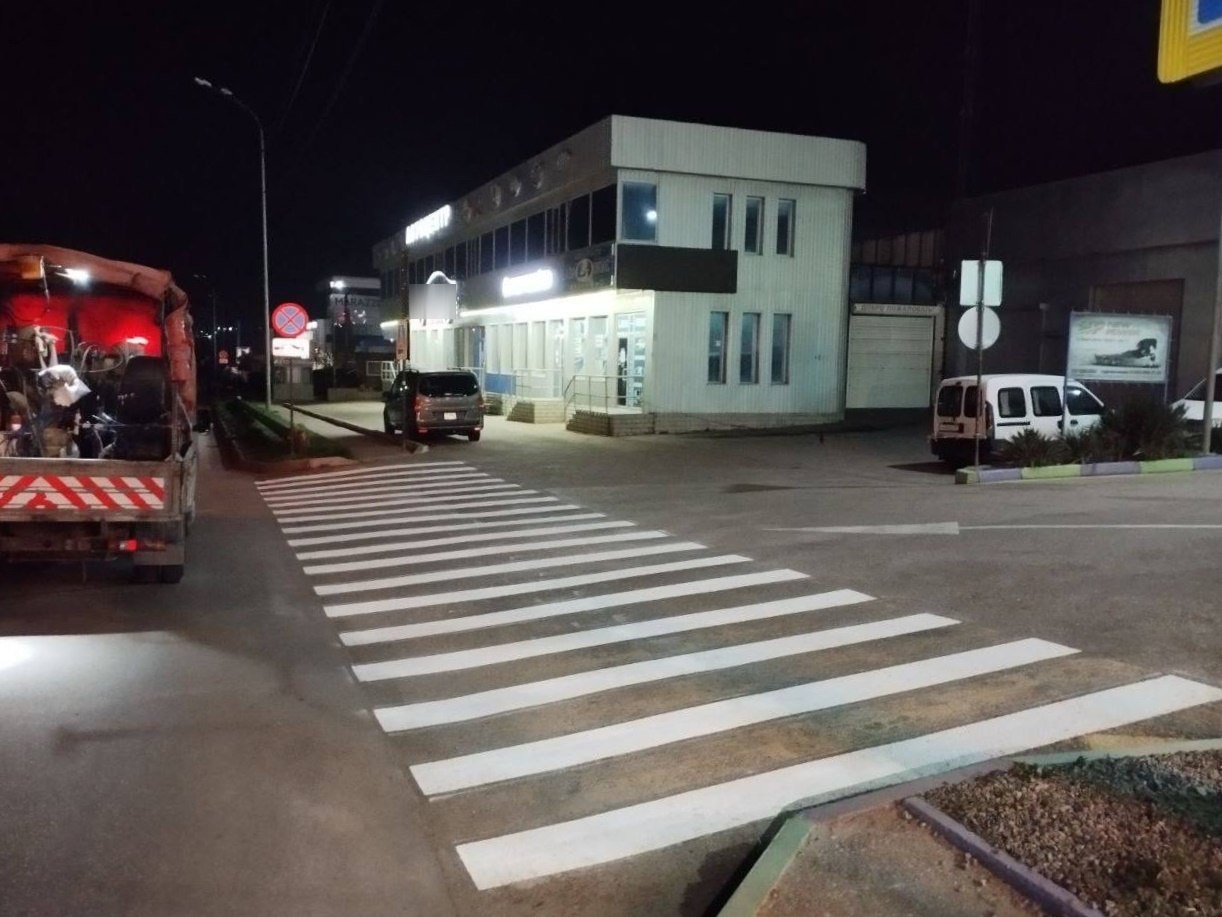 После вмешательства прокуратуры Ленинского района г. Севастополя обновлена дорожная разметка пешеходного перехода