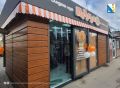В районе остановки Улица Блюхера появился первый торговый павильон, полностью соответствующий новым стандартам