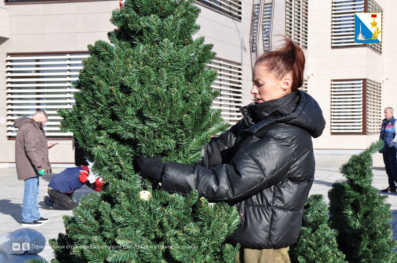 Готовимся к большой новогодней ярмарке у центра «Бухта Казачья» Готовимся к большой новогодней ярмарке у центра «Бухта Казачья»