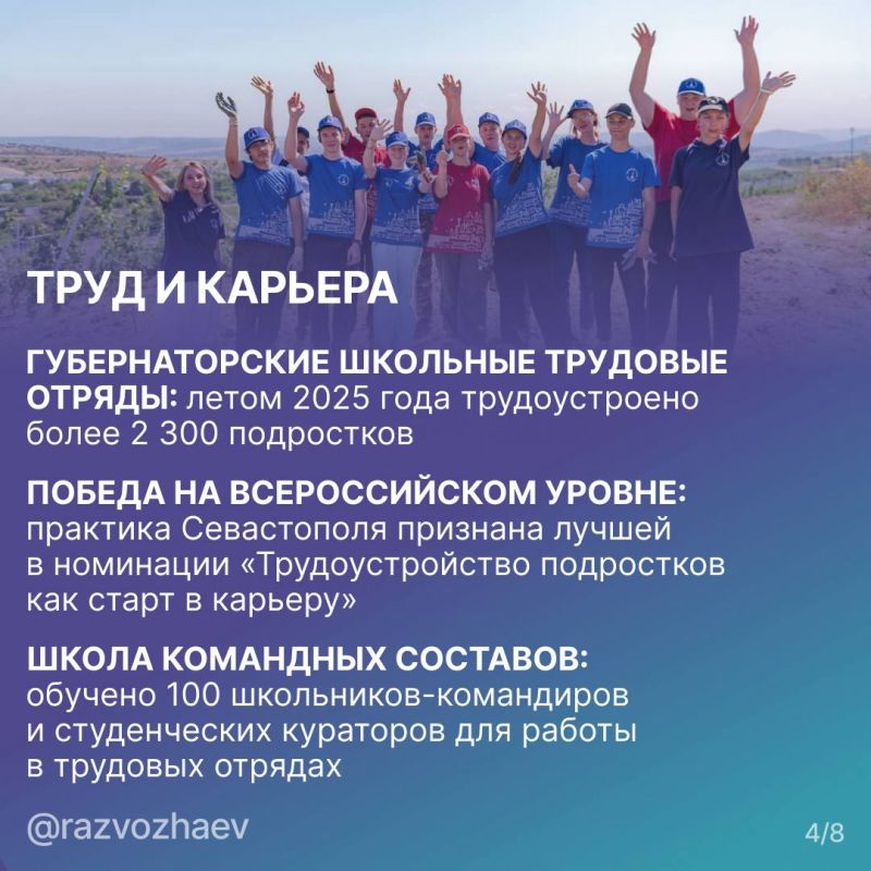 Севастополь вошел в топ-10 лучших регионов страны по эффективности молодежной политики Севастополь вошел в топ-10 лучших регионов страны по эффективности молодежной политики