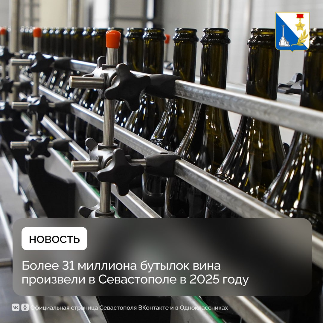 Объём производства вина в Севастополе вырос на 3%