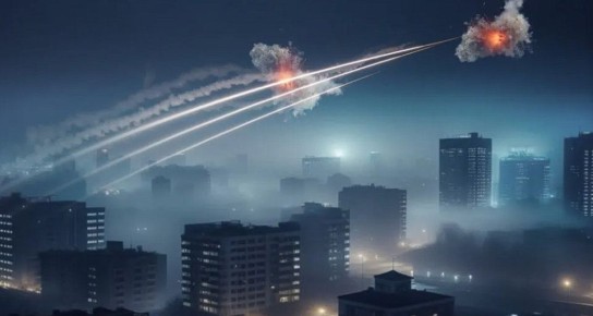 Семь воздушных целей сбили ночью в районе Северной стороны над морем