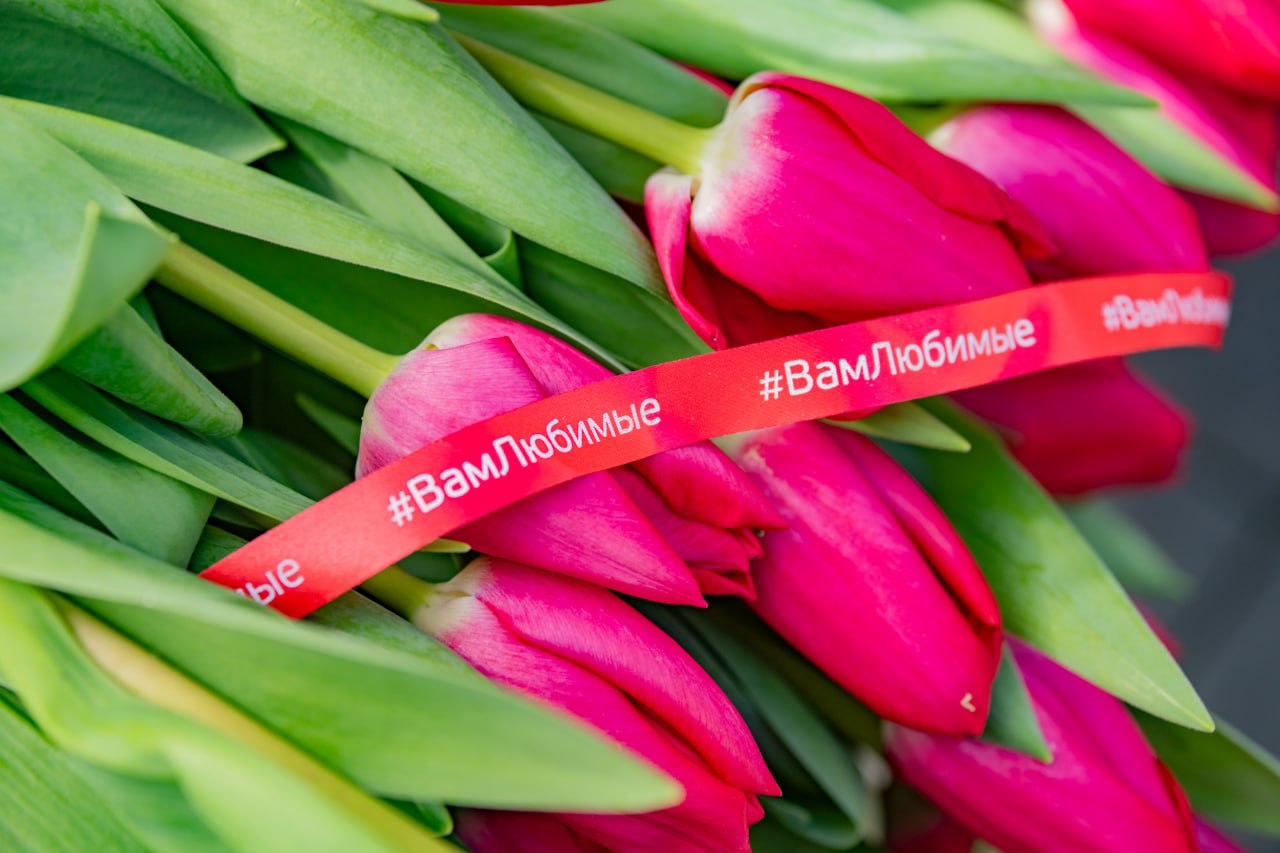 Вам любимые!. В Севастополе случилась теплая добрая акция: больше трёх тысяч тюльпанов разлетелись по городу, чтобы согреть самые дорогие сердца