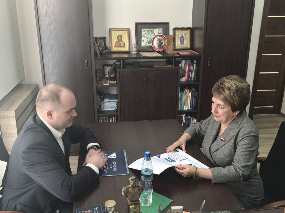 Екатерина Алтабаева: Провела рабочую встречу с уполномоченным по защите прав предпринимателей в городе Севастополе Ильей Владимировичем Пестерниковым