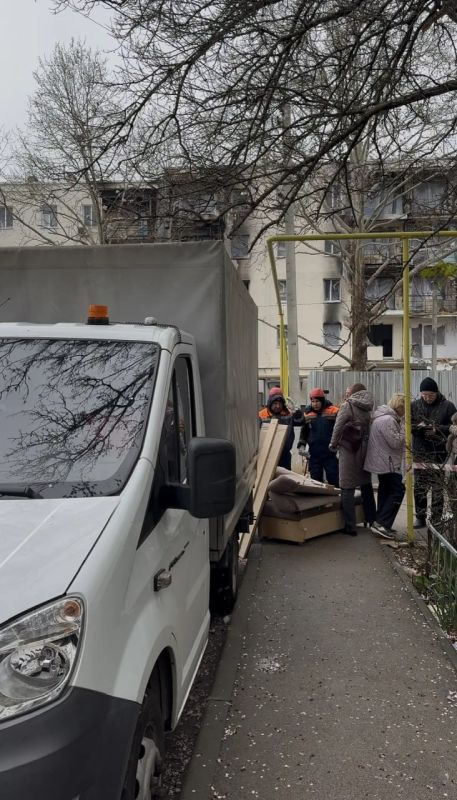 В Севастополе восстанавливают пострадавшие от взрыва дома на улице Павла Корчагина