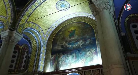 Прямое включение из Свято-Владимирского собора – усыпальницы адмиралов