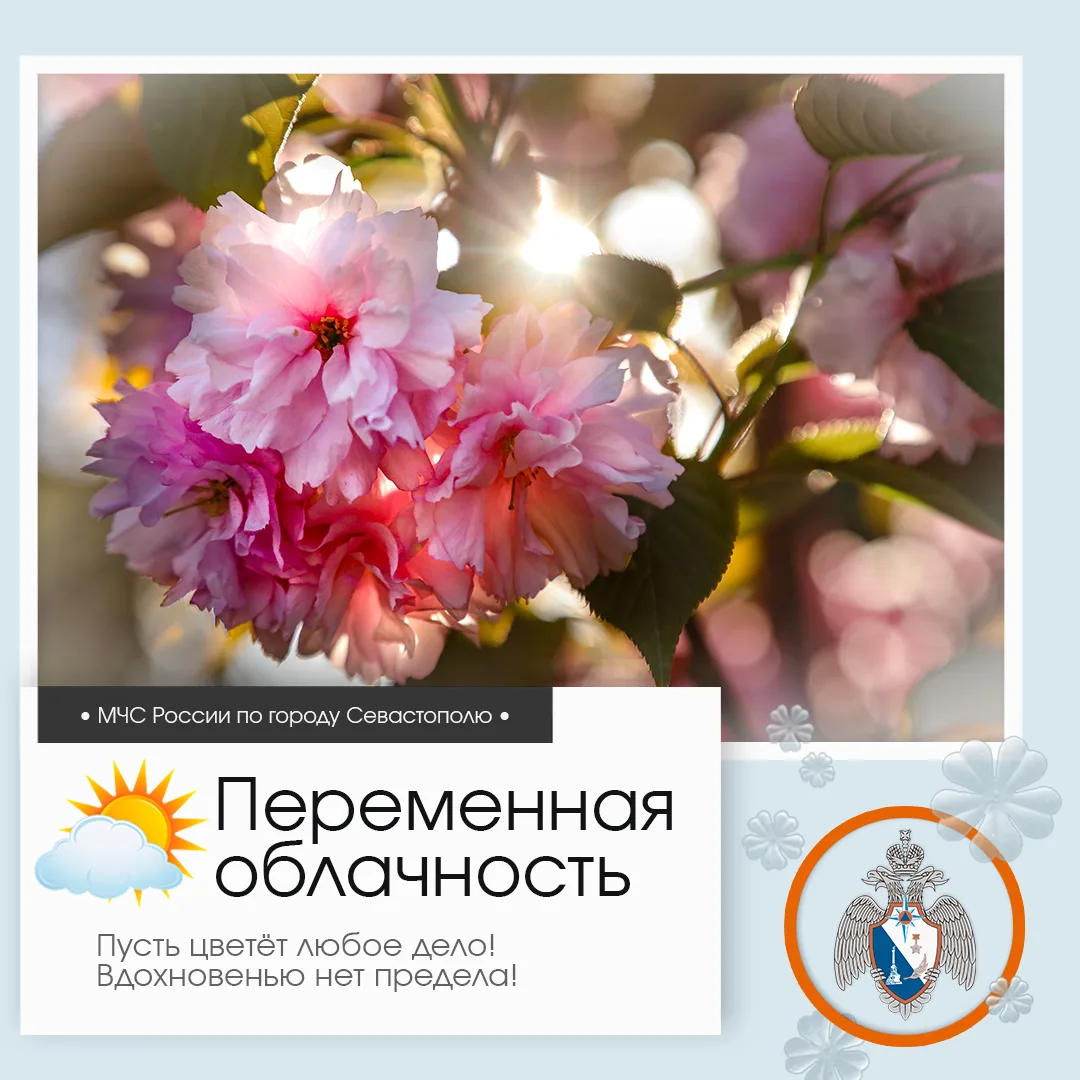 Доброе утро, Севастополь!. По данным гидрометцентра, 13 апреля в Севастополе будет переменная облачность
