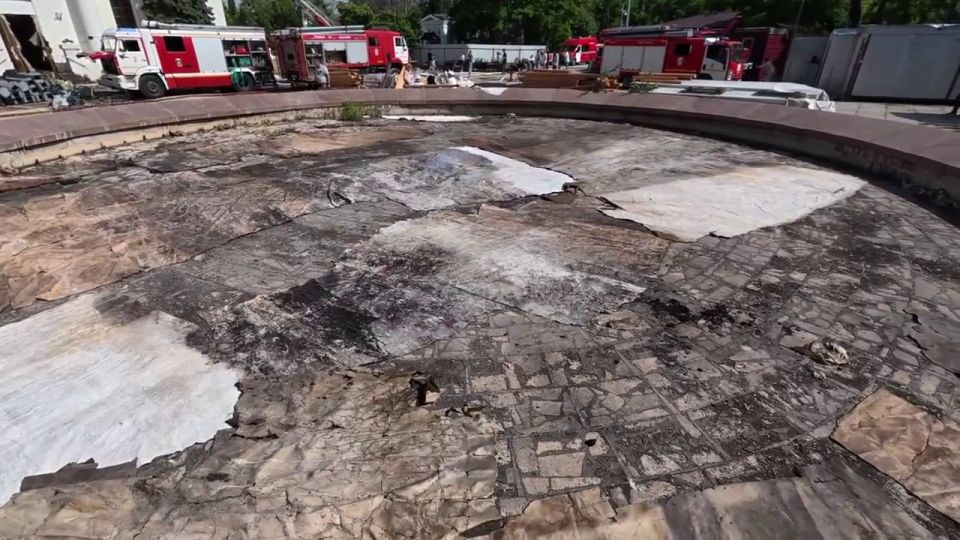 После пожара в Панораме спасли лишь несколько фрагментов полотна После пожара в Панораме спасли лишь несколько фрагментов полотна