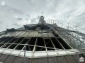 Сейчас обследуют состояние несущих конструкций кровли здания Панорамы в Севастополе