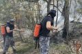 Севастопольский полк Южного округа Росгвардии принимает участие в ликвидации крупного лесного пожара