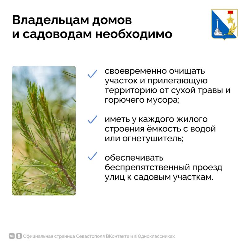 Сегодня в Севастополе начал действовать особый противопожарный режим Сегодня в Севастополе начал действовать особый противопожарный режим