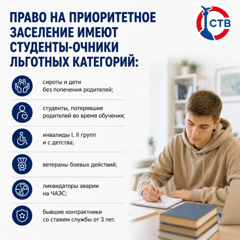 Кто сможет получить место в общежитии в первую очередь? Кто сможет получить место в общежитии в первую очередь?