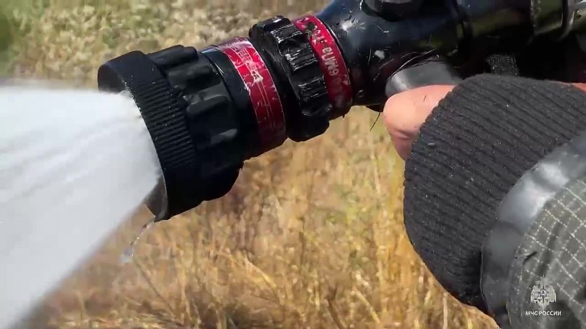 На улице Вакуленчука ликвидировали возгорание травы