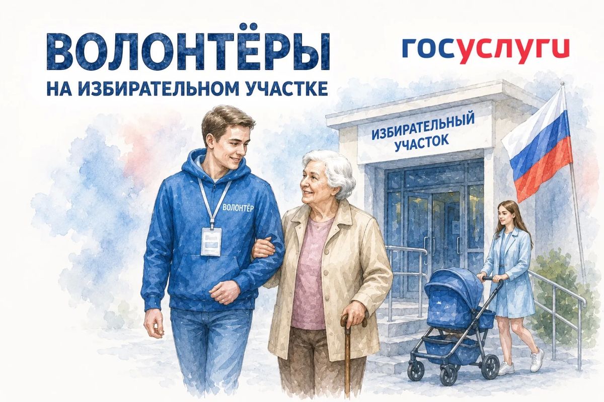 На Госуслугах доступен сервис для избирателей «Волонтёры на избирательном участке»