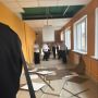 В школе ЭКОТЕХ из-за непогоды частично обвалился подвесной потолок