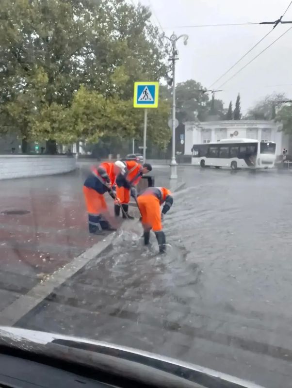 Городские службы Севастополя получили более 110 заявок из-за последствий ливня Городские службы Севастополя получили более 110 заявок из-за последствий ливня