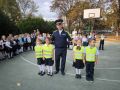 Сотрудники Госавтоинспекции провели профилактическую акцию «шагающий автобус»