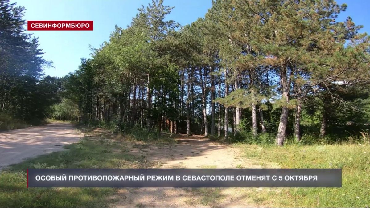 Особый противопожарный режим отменят в Севастополе с 5 октября