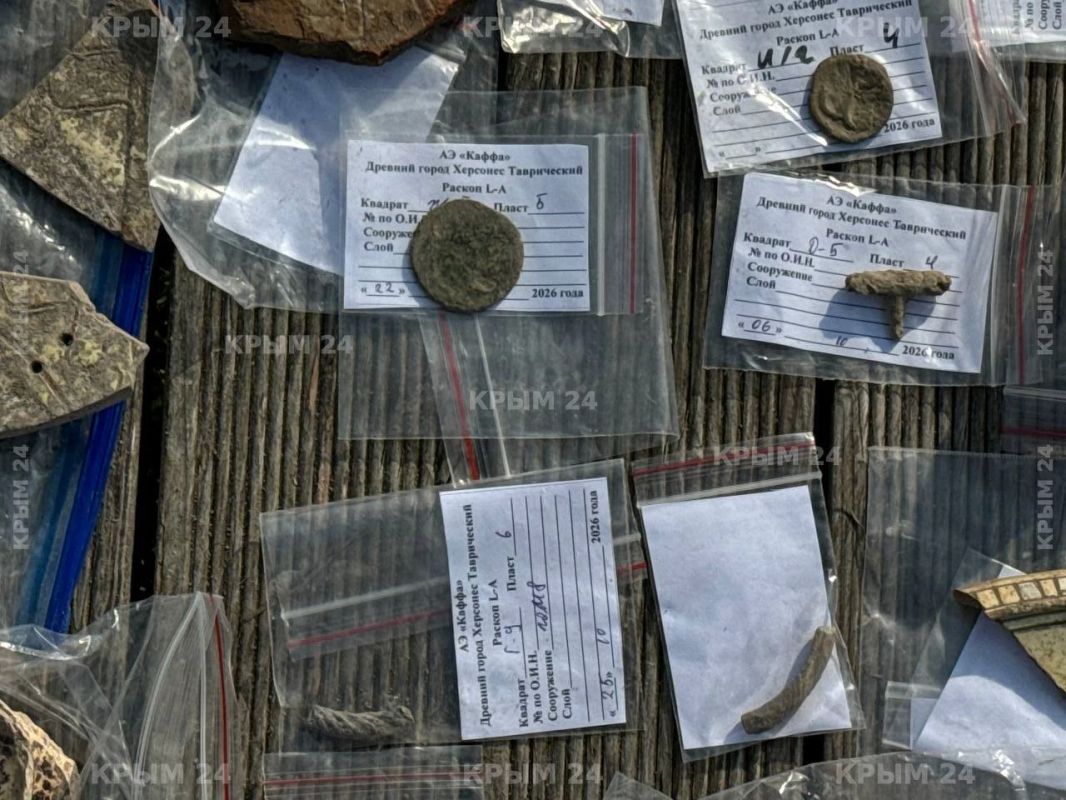 В Херсонесе Таврическом археологи нашли более 8 тысяч артефактов В Херсонесе Таврическом археологи нашли более 8 тысяч артефактов
